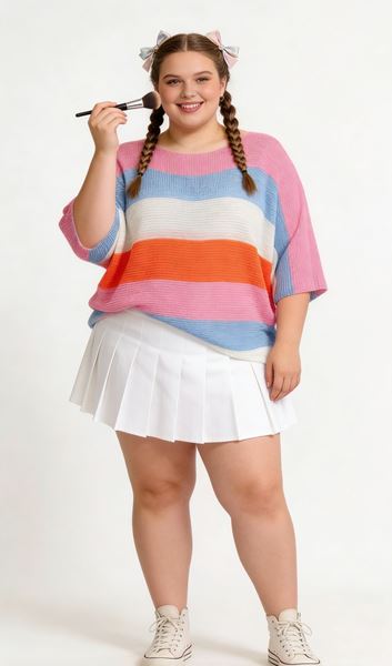 Picture of CURVY GIRL LOOSE FIT SWEATER